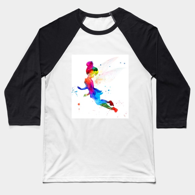 Сolorful Fairy Baseball T-Shirt by Luba_Ost